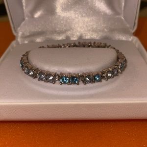 Blue Rhinestone Bracelet For Sale!!
